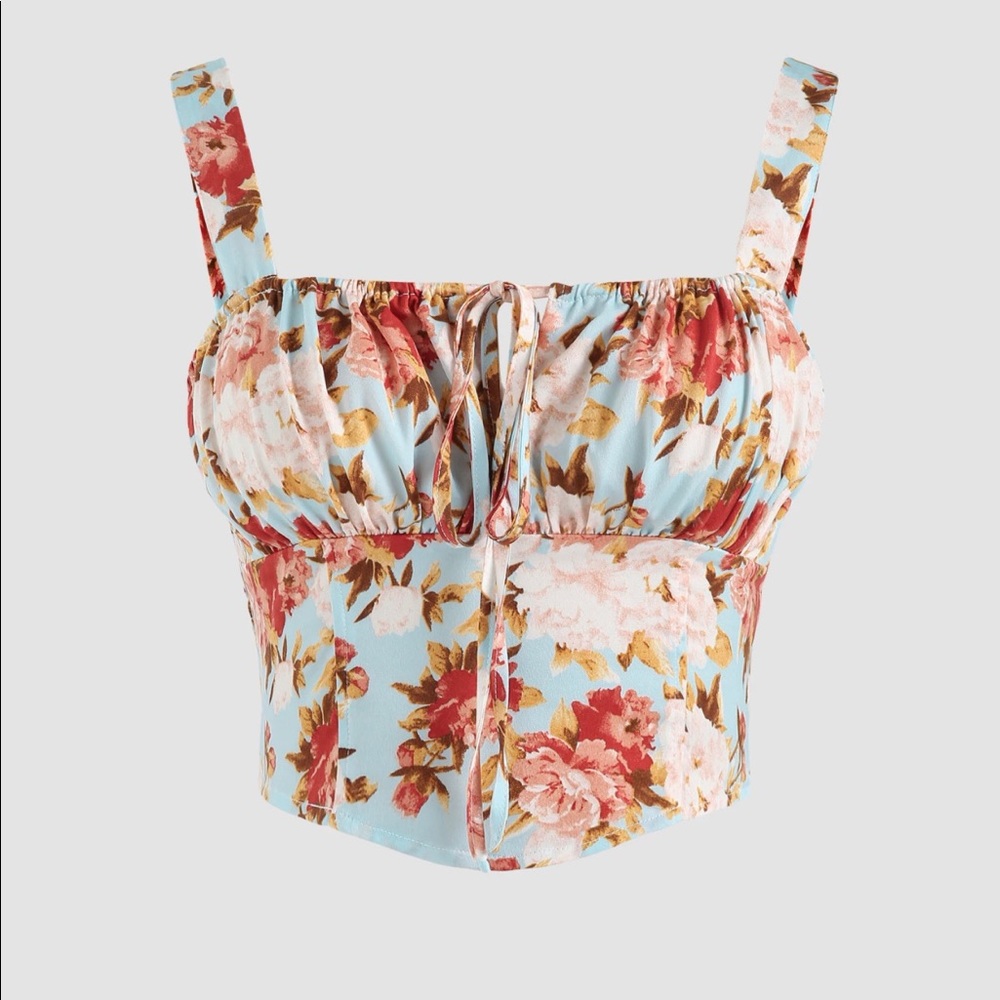 Floral crop top